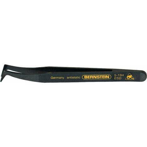 Bernstein Tools for Electronics 5-194 Präzisionspinzette NK6 Hackenspitze, stumpf 120 mm