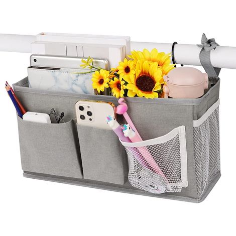 Caddy De Lit - Organiseur Suspendu Pour Lits Superposés Et Lits Hospitaliers - Compatible Rails De Lit En Dormitoire - Capacité Élevée - 1 Pièce (1/5)