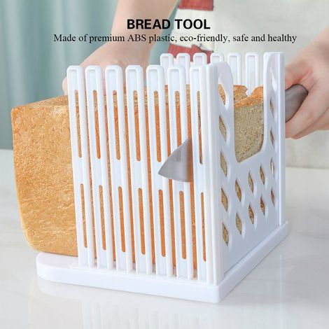 Brot-, Toast- und Sandwichschneider mit 4 Schnittstärkeneinstellungen – ideal zum gleichmäßigen Schneiden – Bäckerei- und Haushaltsküchenhelfer (1/5)