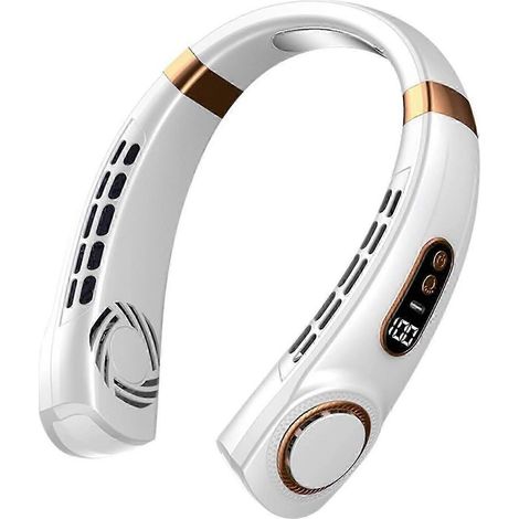 Ventilatore da collo portatile USB silenzioso e ricaricabile per attività sportive all'aperto, senza pale e con elevata potenza di ventilazione - SZS0867 (1/5)