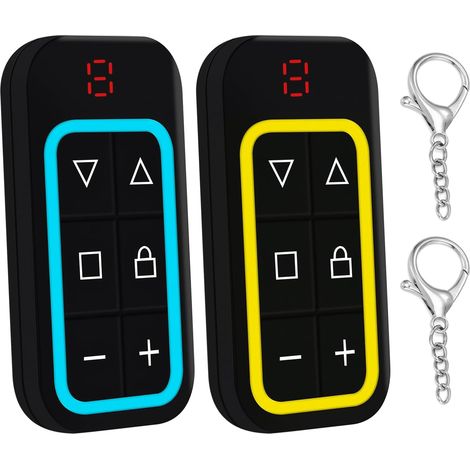 JiaJia AI-Télécommande Universelle Portail 433/868 MHz, 8 Canaux, USB-C, pour Porte de Garage, Lot de 2 (1/5)