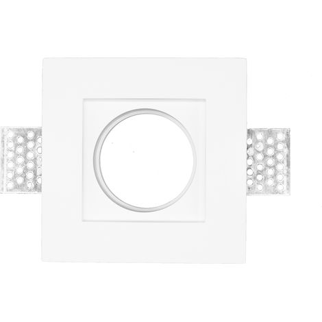 Portafaretto Incasso Gesso Quadrato A Scomparsa Supporto Lampada LED GS-5010 (1/3)