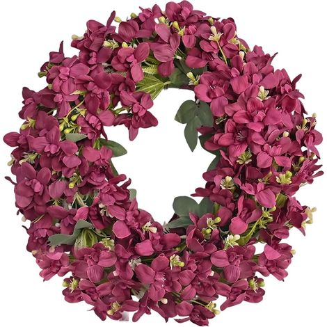 Guirlande Orchidée Artificielle - 45 cm - Décor Murale pour Intérieur et Extérieur - Rouge Vin - 1 Pièce (1/5)
