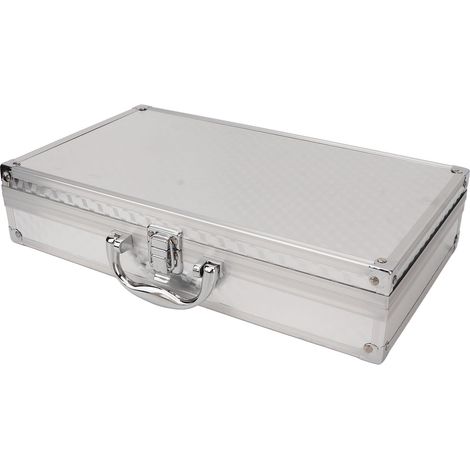 Coffre de Rangement Multifonction Grande Capacité, Boîte à Outils en Aluminium avec Fermeture à Pince, Étui Organisateur Robust (1/5)