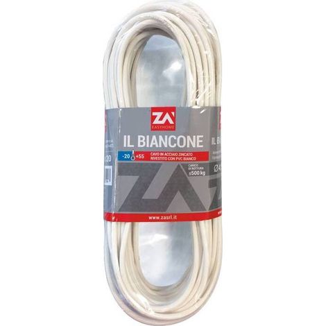 FILO STENDIBIANCHERIA BIANCONE ACC ZIN CONF 20 M