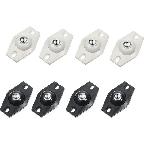 Tigrezy 8pcs Roulettes Pivotantes Auto-Adhésives à 360 Degrés,Mini Roulettes Pivotantes en Acier,Papier Adaptées à Diverses Boîtes de Rangement,Petits Meubles,Poubelles