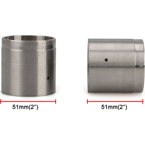 Zoternen Lot de 4 cache-moyeux de roue en acier inoxydable de 5 cm de diamètre, compatibles avec la plupart des moyeux à 4 et 5 boulons/cosses, pour bateaux et camping-cars. (1/5)