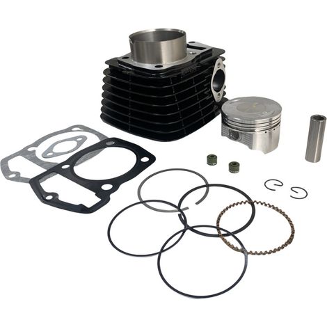 The Vortx250 motorcycle engine cylinder is compatible with the CB250, CBB250, SL230 and XR230 engines and has a diameter of 165 mm. (1/4)