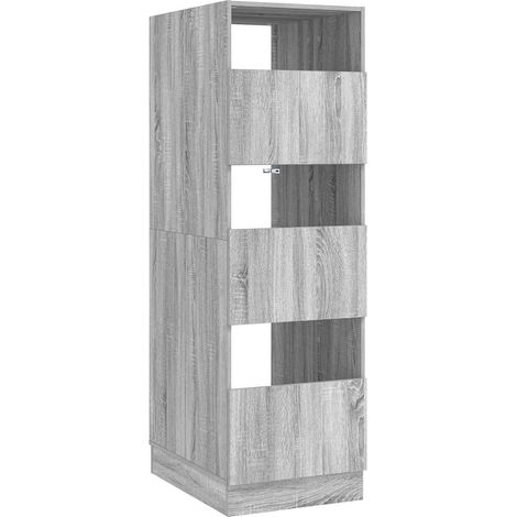 Maison Exclusive - Mobile da lavanderia con porta Grigio Sonoma 50 x 68 x 162 cm