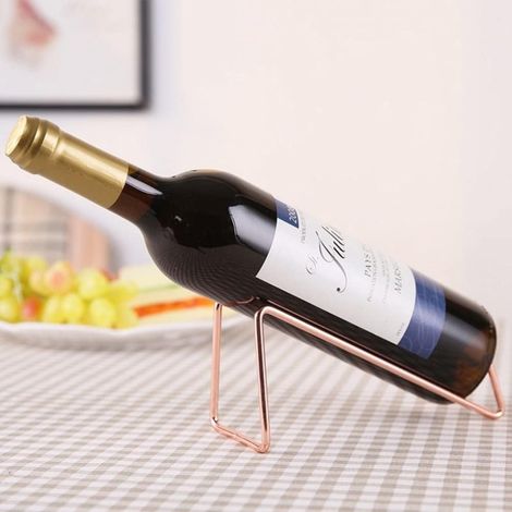 Générique Casier à vinPorte-Bouteilles de vin en métal, présentoir à vin Simple, Support à Champagne, étagère à Boissons pour Bar Domestique