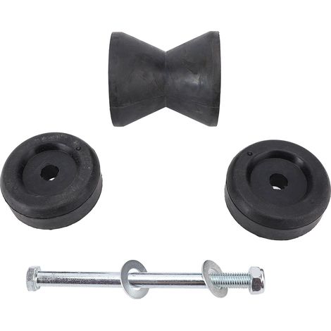 Rodillo de goma de 95 mm para proa de remolque - Protector de casco de alta densidad compatible con barcos y yates (1/5)
