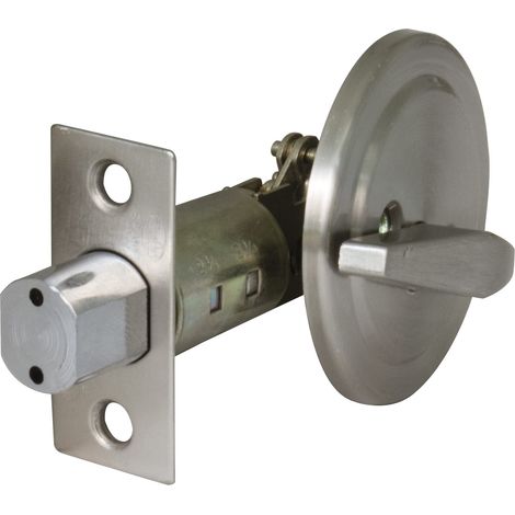Serrure à rosace avec Condomation Interne Mod. 1750 Ø 65 mm Épaisseur maximale de la porte : 45 mm Goupille de sécurité anti-scie Acier chromé mat (1/4)