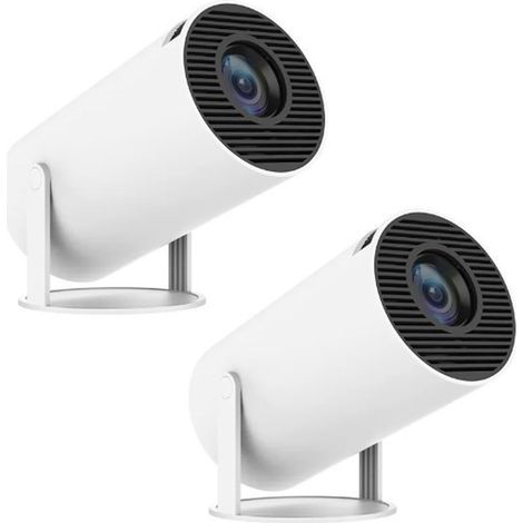 Fuleadture Proyector portátil HY300Pro,resolución nativa1080P, compatible con4K,WiFi 6 y Bluetooth 5.0,corrección trapezoidal automática(2unidades)