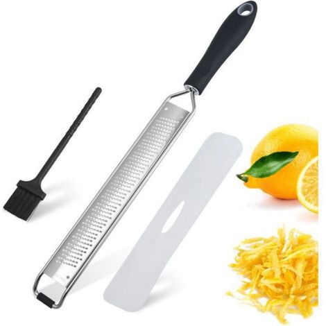 Râpe Zesteur - Acier Inoxydable - Ergonomique Antidérapante - Pour Agrumes Fromage Gingembre - 1 Pièce (1/4)
