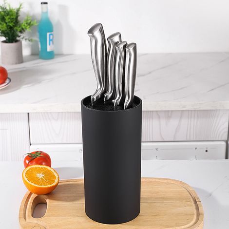 Porte-couteau domestique, porte-couteau en plastique autoportant, porte-couteau de cuisine créatif (couteaux non inclus) (1/5)