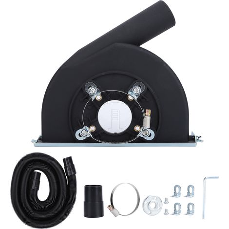 Ortviai Capot de protection pour meuleuse d’angle 180 mm + tuyau aspirateur rétractable en plastique haute résistance (1/5)