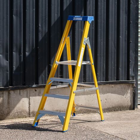 4 Step Platform Fibreglass Step Ladder