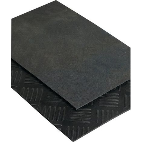 MÖLLER Hammerschlagmatte B.1,4m L.10m D.3mm schwarz NR/SBR Rl.MÖLLER (1/2)
