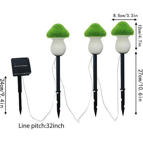 Nouvelle Lampe Solaire pour Pelouse (Flocked Mushroom Single Solar Flocked Mushroom Lamp)