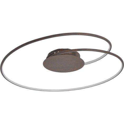 [NEUWERTIG] B-Ware Lindby Led Deckenlampe Joline Deckenlampe Lampe Deckenlicht Led Rostbraun 74cm (1/5)