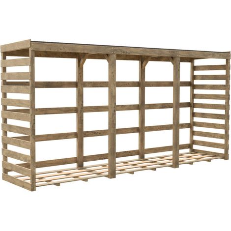 ABRI BUCHES BOIS XXL 356X82X174CM