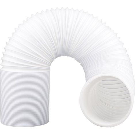 Tuyau d’Évacuation 130 mm 3 m PVC Flexible pour Climatiseur Mobile, Sèche Linge, Hotte, Rallonge (1/5)