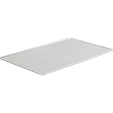 Plaque en aluminium non couché, 600x400 mm - 4 côtés 45°, perforée - VIRTUS