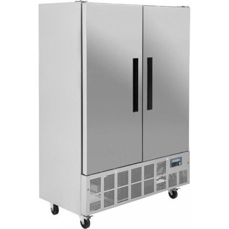Armoire inox négative 960 Litres 2 portes GN 1/1, sur roulettes, 870 W, 220 V - MONO (1/5)