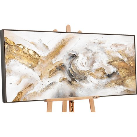 Gemälde Konsonanz Rahmen Grau 120x60 cm (1/5)