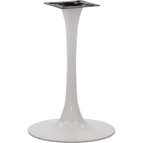 Table de salle à manger rectangulaire 49 cm – Élément supérieur en tôle emboutie 24x24 cm – Socle lesté 5 kg – 8 trous de fixation (1/5)