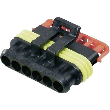 Boîtier femelle pour câble série AMP-Superseal 1.5mm TE Connectivity 282090-1 Nbr total de pôles 6 P (1/4)