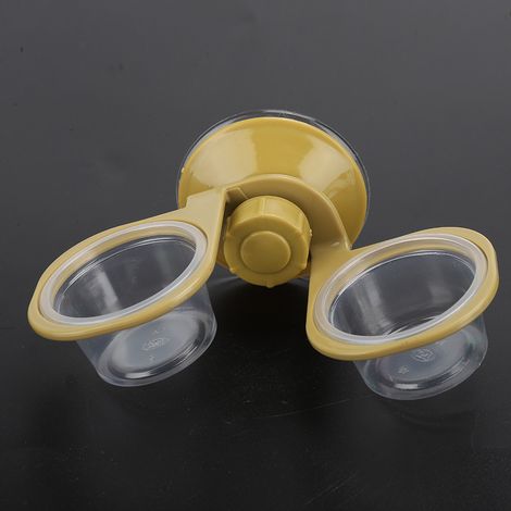 Distributeur de nourriture suspendu en plastique ABS pour reptiles, avec abreuvoir double. (1/5)