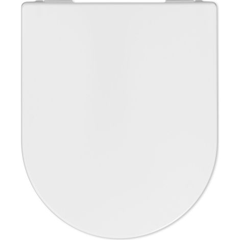 Les rois des sièges de toilettes  Abattant WC Slim - Koło Quattro - 43.5 x 36.5 cm - Duroplast - Antibactérien - Frein de chute (1/5)