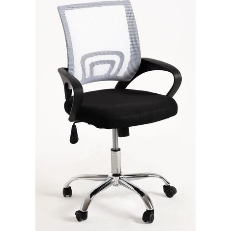 Sillas de escritorio - Silla Midi Pro - Blanco y Negro (1/5)