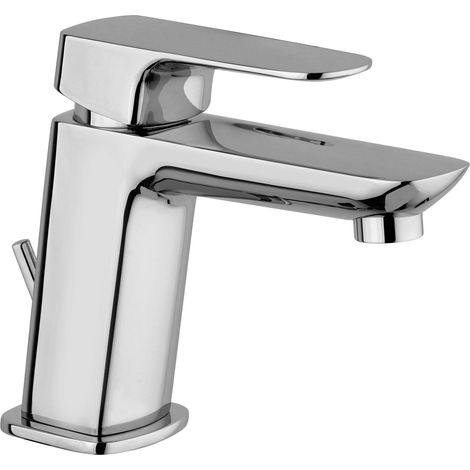 Einhebel-Waschtischmischer mit 1"1/4 Ablaufgarnitur und flexiblen Anschlussschläuchen Paini Nove 09CR211  Chrom
