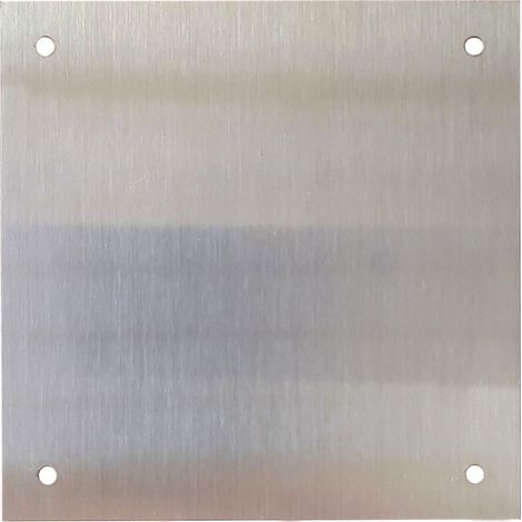 Placa cerradura 80x80mm ciega m-51/8080c, inox satinado