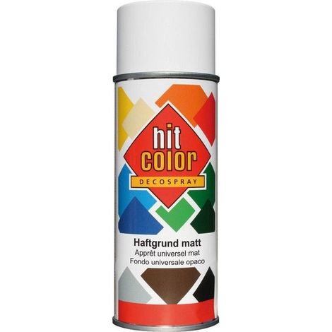Primaire d'accroche universel - Hit Color - Blanc mat - 400 ml - Tous supports