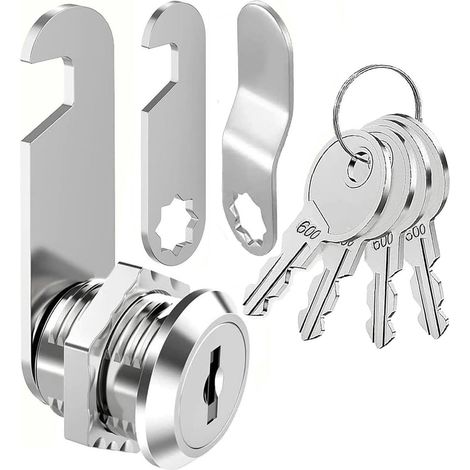 (16MM) boîte aux lettres serrure clés similaires, armoire Cam Lock, boîte aux lettres serrure, serrure de tiroir, serrure de vanité, serrure de porte d'armoire, serrure de casier de meubles (1/5)