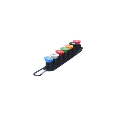 Set di ugelli per idropulitrice con portaugelli, 7 punte, attacco rapido da 1/4", 4000 PSI - Crezuo