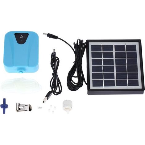 Professioneller Solar Teichbelüfter, Sauerstoffpumpe, Teichluftpumpe, Sauerstoffpumpe, solarbetriebener Belüfter, für die Belüftung von Gartentei (1/5)