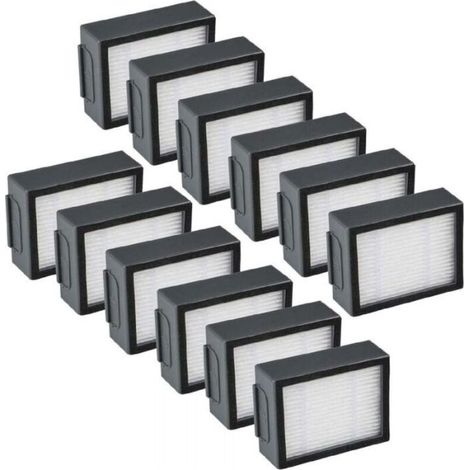 – Lot de 12 filtres de remplacement pour aspirateur Roomba i7 e5 e6 J7 – Maintient les performances de nettoyage – Réduit l'infiltration dans la respiration (1/4)