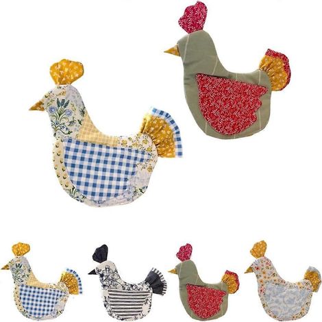 Ensemble maniques + dessous de plat matelassés coton résistant chaleur gants cuisine lavables lot de 2 à 4 pièces déco rustique (1/5)