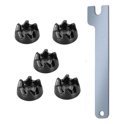 Sollbry 5Pcs Mélangeur En Caoutchouc Coupleur Engrenage Embrayage Avec Outil De Suppression Pour Kitchenaid 9704230 (1/5)