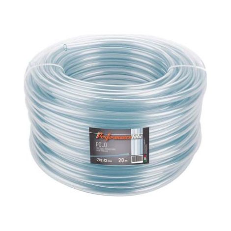 TUYAU EN PVC CRISTAL POUR ALIMENTS MM.8X12 ROULEAU 20MT