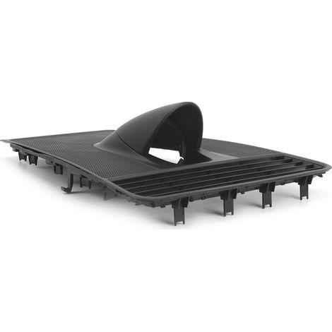 Cache supérieur d'horloge de tableau de bord 971 858 122 A, garniture de tableau de bord compatible avec Porsche Panamera 971 (2017-2020), noir (1/5)