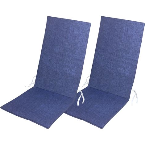Cuscino Universale Imbottito Per Sedia Sdraio Relax Blu - 1 Cuscino
