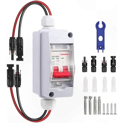 Interrupteur de coupure DC 500V Boîte de disjoncteur pour panneaux solaires (1/5)