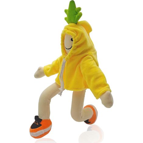 Poupée banane en peluche, jouet ananas, poupée en peluche, adorable coussin interchangeable, peluche décompressante, décoration de table ou de canapé, 48 cm (1/3)