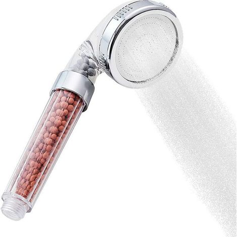 Pommeau de douche réglable à 3 jets, anticalcaire, haute pression, système de filtration remplaçable pour économiser l'eau et douchette. - AquaForge (1/5)