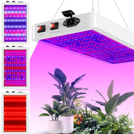 lumière de croissance plante,Lampe Horticole LED Plein Spectre 216 LEDs,3 Modes (Croissance/Floraison/Mixte) Hauteur Réglable Étanche + Anti-Poussière Pour Plantes d'Intérieur/Serre